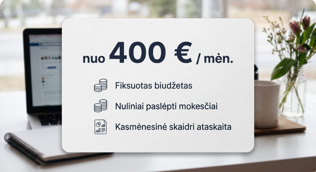 AI SEO paslaugų kaina