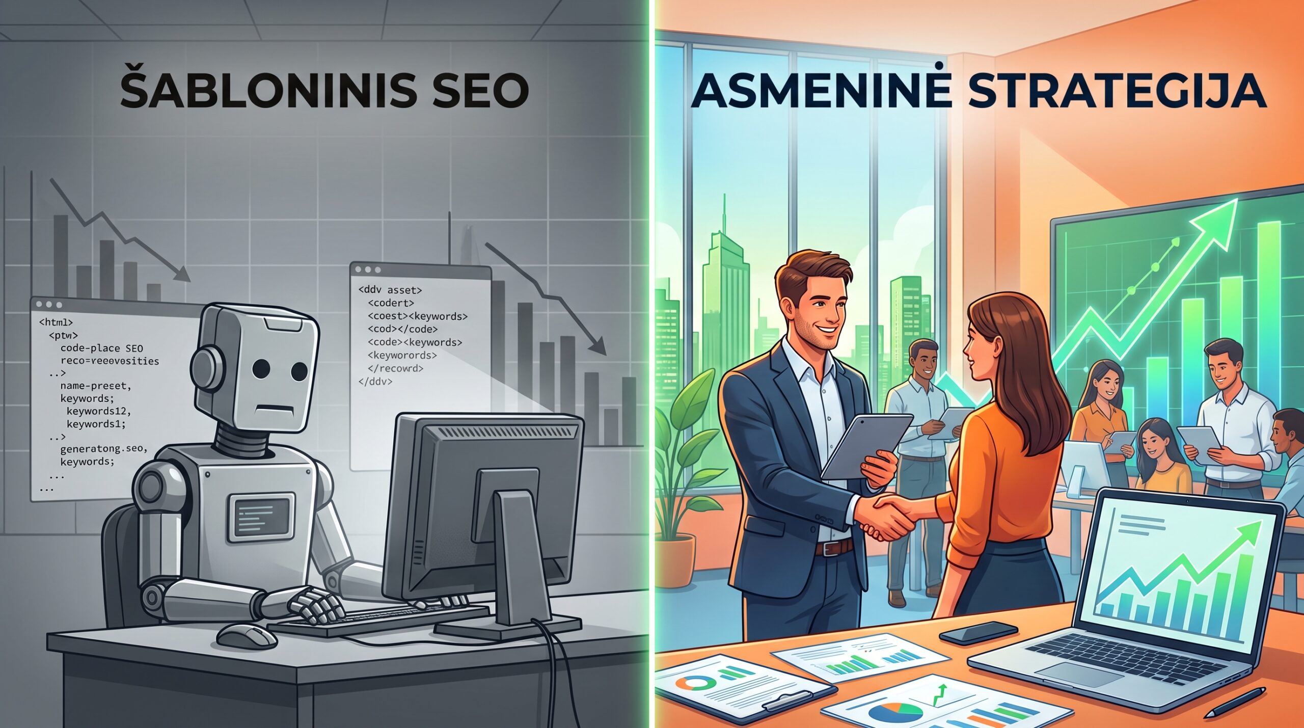 SEO sprendimai, pritaikyti jūsų tikslams