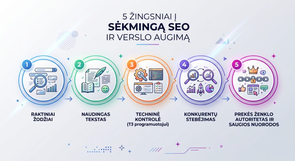 vietinio SEO darbai